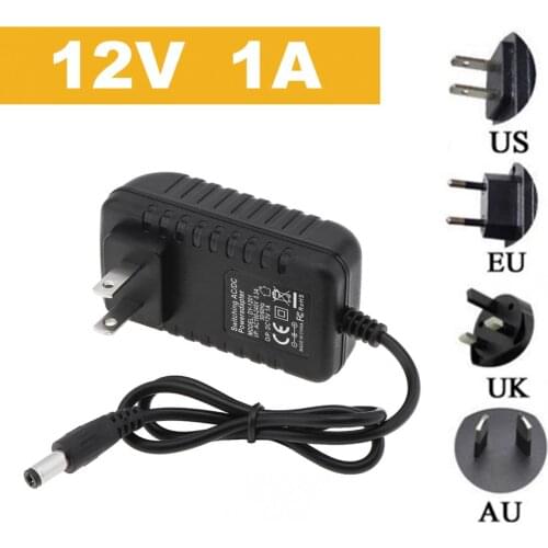 1A Power Adapter AC100-240V Universal Power Adapter Supply Charger Adaptor DC 12V