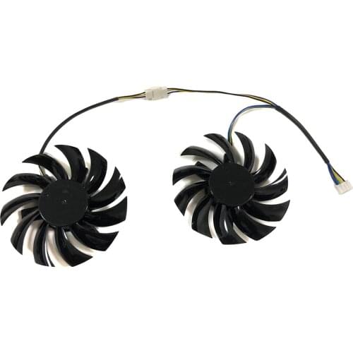 2pcs/lot Matching DC BRUSHLESS Graphics Card Fan Vedio VGA PLD08010S12HH For MSI GTX 460 560 570 580 R6870 R6950 Twin Frozr II