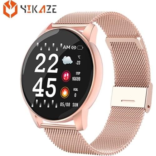 Smart Watch Round Women Waterproof Smartwatch Men Women Fitness Tracker Blood Pressure Monitor for Android IOS Smart Clock PK P8