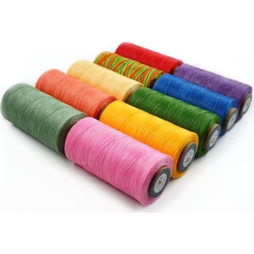 210d-200m Waxed Cord Polyester Cord For Stable Saddlery Thread Leather Crafts For Sewing Woven And Knotted Handbags Wax Thread