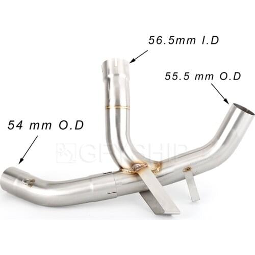 For Ducati Multistrada 1200 Enduro 16-18 Multistrada 1260 Enduro 19-20 Escape Decat Pipe Motorcycle Exhaust Catalyst Delete Pipe