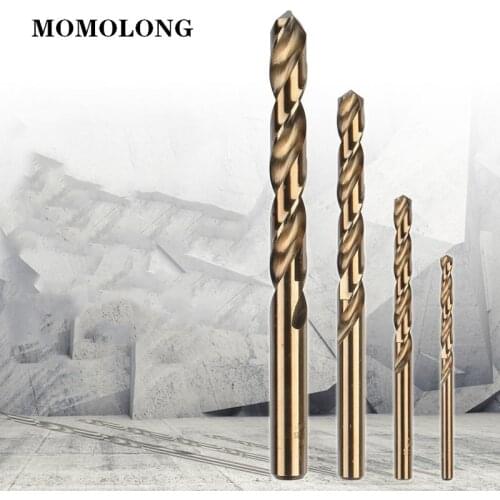 10PCS 1-10mm M35 High Speed Steel Co Drill Bit Cobalt Twist Drill Bit Informs The Stainless Steel Metal Drilling Tools Set Parts