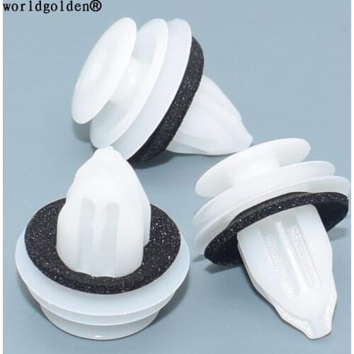 Worldgolden 100pcs auto fasteners Door Trim Panel Retainer for Toyota#90467-A0005(90467A0005),90467-T0019(90467T0019)