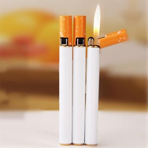 New Style Refillable Butane Gas Lighters Slim Mini Shape Novelty Lighter Xixl