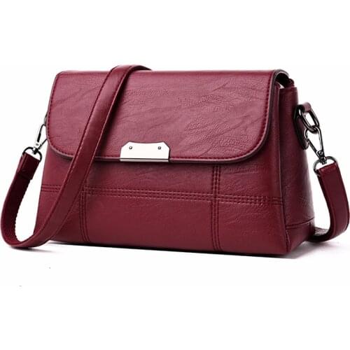 Women Leather Handbags high quality 2019 Crossbody Bags For Women leather Messenger Bag Sac A Main Vintage shoulder bag female