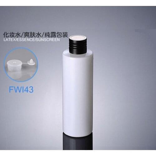150ML plastic hand cream toner lotion bottle with Black cap used for Cosmetic Packaging
