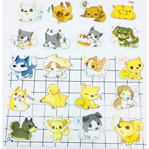 38 PCS Anime naughty little wolf Stickers Crafts And Scrapbooking stickers book Student label Decorative sticker DIY Stationery