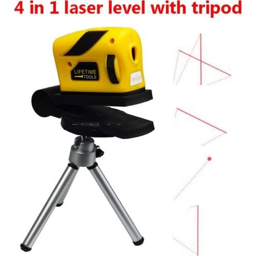 4 In 1 Plastic Laser Level Cross Line Laser Infrared Laser Levels Multi-Purpose Measuring Hand Tool with Magnet New Durable