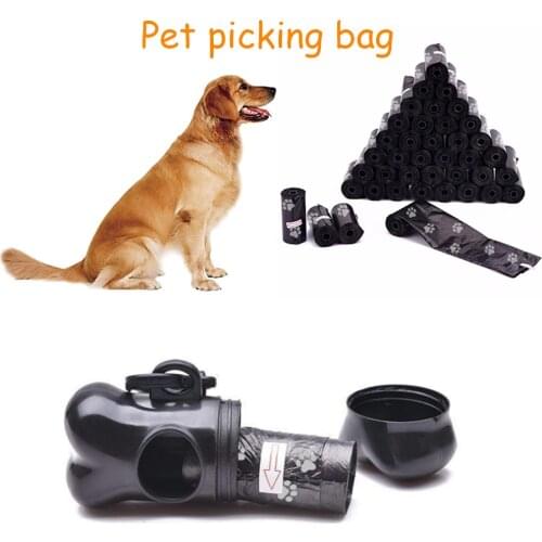 50Rolls Dog Poop Bags Pet Waste Garbage Bags Biodegradable Outdoor Carrier Holder Dispenser Clean Pick up Tools Pet Accessories