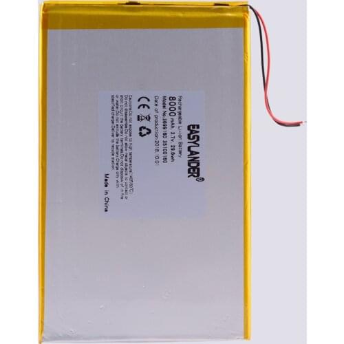 Large capacity 3.7 V tablet battery 8000mAh each brand tablet universal rechargeable lithium batteries 35100160 3699160 30100160