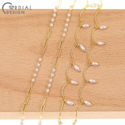 Cordial Design Jewelry Accessories/Hand Made/Imitation Pearl/Jewelry Findings & Components/Copper Chain/DIY Jewelry Making