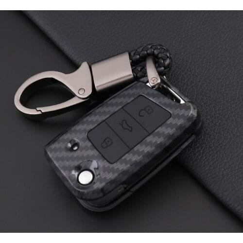 For volkswagen Golf BORA Sagitar magotan beetle Smart remote keychain Car decoration Key protection case Car styling Accessories