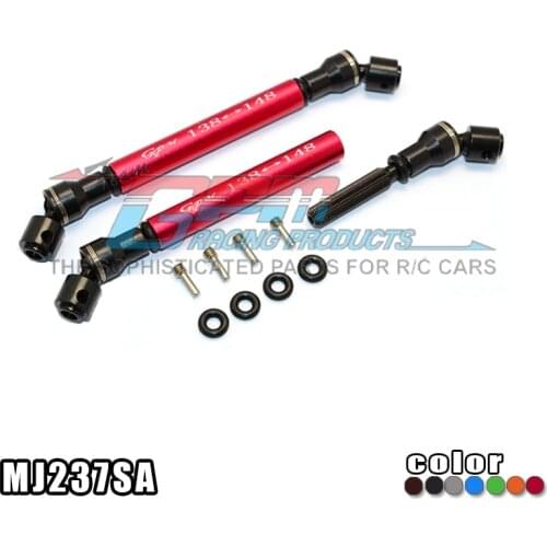 GPM STEEL FRONT&REAR CENTER SHAFT WITH ALUMINIUM BODY (138MM-148MM) For AXIAL SMT10 GRAVE DIGGER AX90055 RC Upgrade