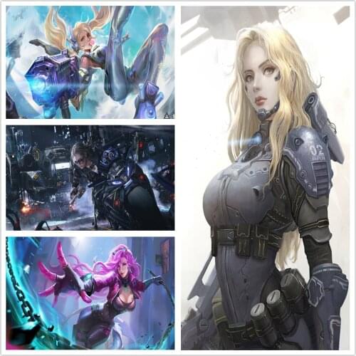 HD Sexy Girl Anime Game Beauty HD Prints Canvas Wall Art Painting Modular Pictures Home Decoration Poster Living Room Frame