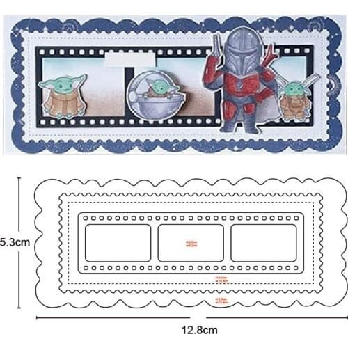 Lace strip photo Frame Metal Cutting Dies for Scrapbooking dies new 2020 Stencils Dies Embossing Paper Card Making craft dies