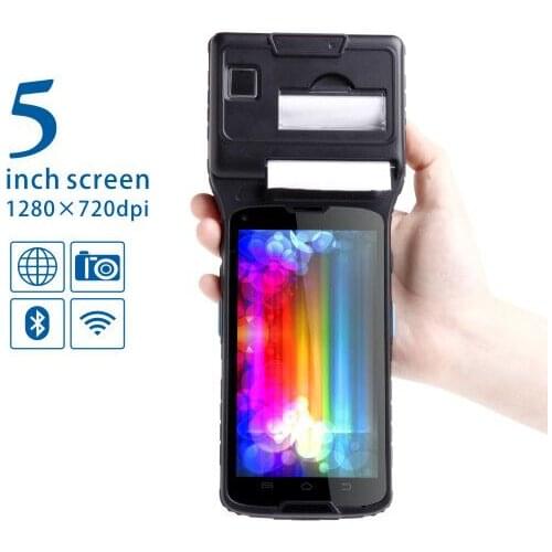 LS550S(2D) 5 Inch Touch Screen Industrial Android Tablet Smart Pos Printer Terminal with Built-in 2D barcode Reader,NFC,WIFI,4G