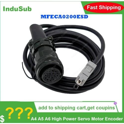 MFECA0200ESD A4 A5 A6 High Power Servo Motor Encoder cable 20m