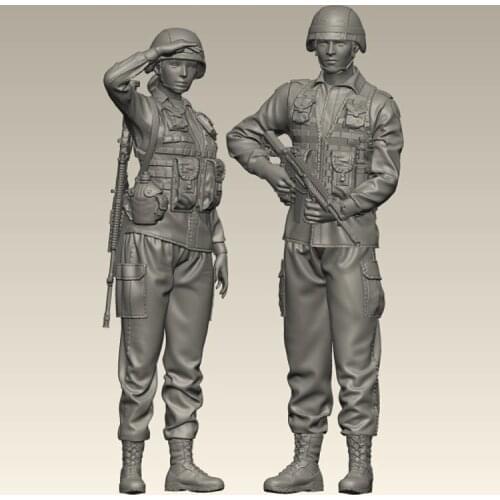 1/35 Resin Model figure GK Soldier, Korean Army ROKA Infantry Set, Military theme, Unassembled and unpainted kit