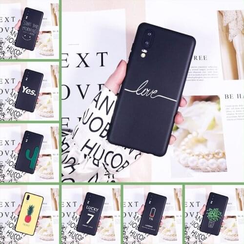 Soft Phone Case For Huawei P7 P8 P9 Lite Mini 2017 Flower Cactus Silicone Back Cover For Huawei P20 Lite Pro P9 P10 Plus P Smart