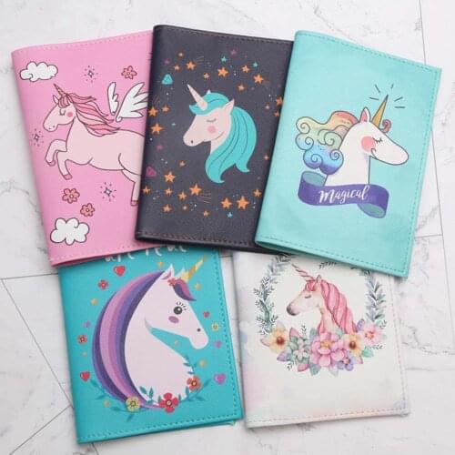 New High Quality Unicorn Travel Passport Holder Card Cover on the Case for Women Men Adventure porta passaporte pasport paspoort