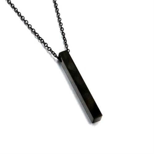 New Trendy Simple Rectangle Pendant Necklace For Men Stainless Steel O-Chains Cool Fashion Jewelry Gifts For Men Boys