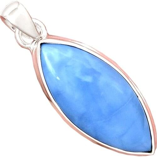 Genuine OWYHEE OPAL Pendant 925 Sterling Silver, 41.4 mm, AP6899