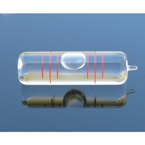 QASE 9*33mm Accuracy 4'/2mm High Precision Glass Level Glass Level Bubble Cylindrical Bubble Spirit Level Vials