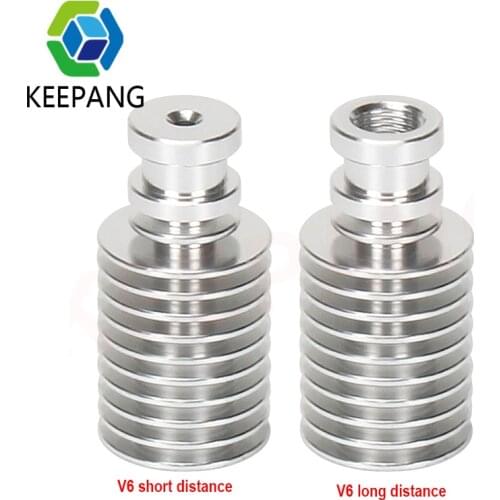 E3D V6 Extruder Radiator Heat Sink All-Metal Long / Short distance Heat Sink For 1.75mm / 3mm Filament For 3D Printer