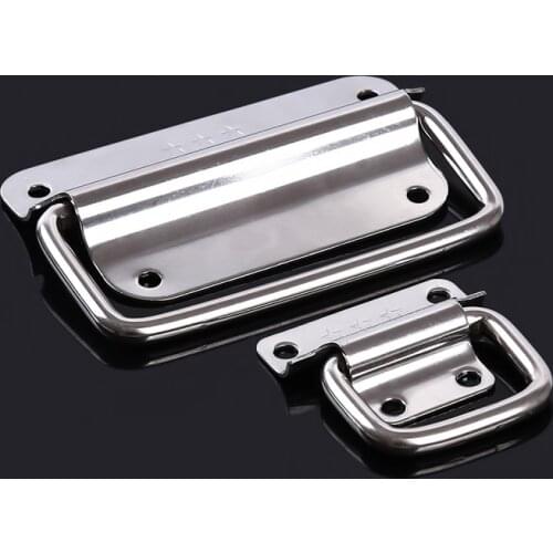 Stainless Steel Handle Toolcase Knob Pull Hasp Luggage Lock Industrial Fastener Bag Hardware Air box Lock Equipment Buckle