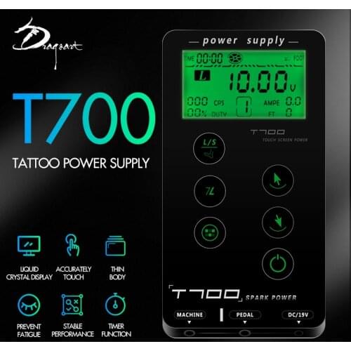 Touch Screen Tattoo Equipment Digital Tattoo Machine T700 Tattoo Power Supply