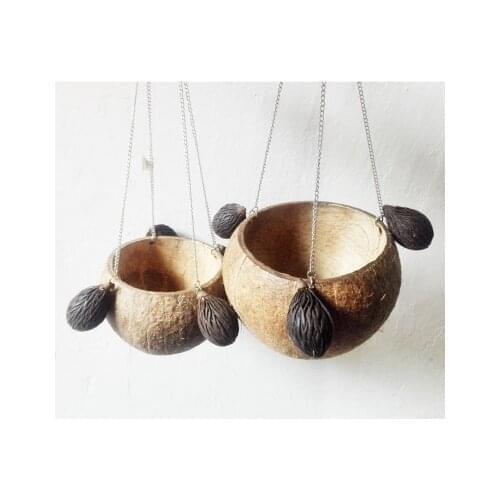 Coconut shell pet swing guinea pig chinchillas coconut shell hammock swing honey bag squirrel toy springboard cradle Hammock