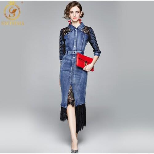 Модные джинсовые платья SMTHMA China At AliExpress