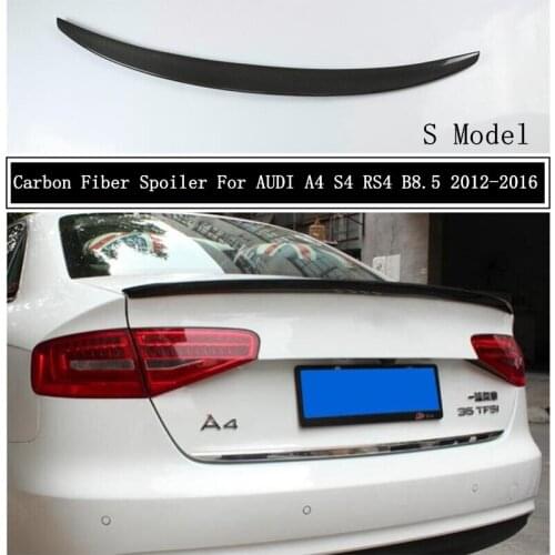 Carbon Fiber Spoiler For AUDI A4 S4 RS4 B8.5 2012 2013 2014 2015 2016 Wing Lip Spoilers High Quality Car Accessories