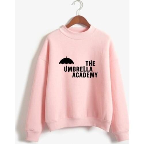 Korean fashion The Umbrella Academy Turtlenecks Hot TV series Umbrella Women/Men High collar sweatshirt Casual Turtlenecks