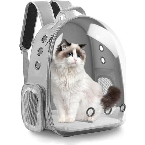 Breathable Cat Carrier Bags Pet Carriers Small Dog Cat Backpack Travel Space Capsule Cage Pet Transport Bag Carrying For Cats