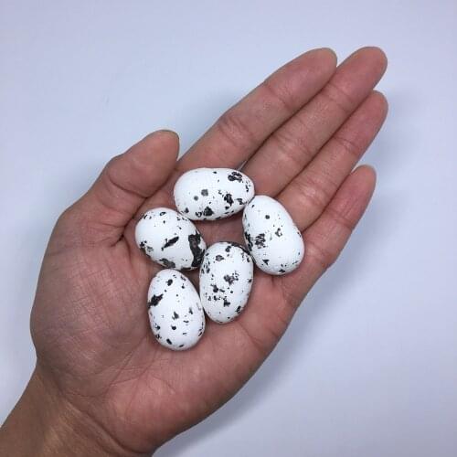 10pcs Quail Egg Pigeon Eggs Foam Bird Egg for Easter Day Decoration