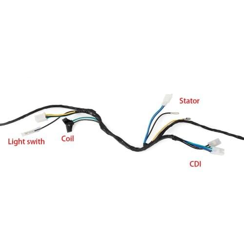 Wiring harness Wire Cable Line stator headlight connector tail light CDI For Honda ATC250R ATC 250R 1986