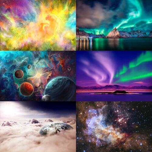 Starry sky jigsaw puzzle 1000 pieces kids aurora universe wooden puzzles difficult Unzip educational toys Creative custom gift