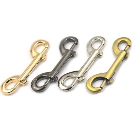 2 PCS 99mm 4" SNAP Hook Swivel CLIP Heavy Duty Double End luggage pet tie Keyrings Gate Leather Craft