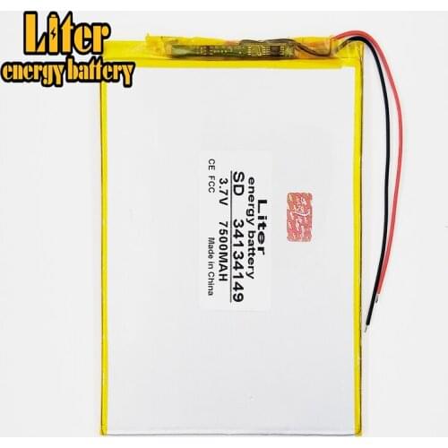 3.7V 7500mAH 34134149 35135150 PLIB polymer lithium ion Li-ion battery for 9inch 10.1inch Large general-purpose tablet computers