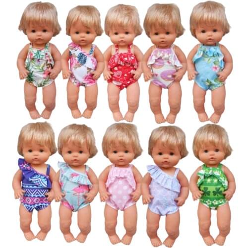40cm doll bikini dress for Nenuco Ropa y su Hermanita 17 inch baby doll swim clothes