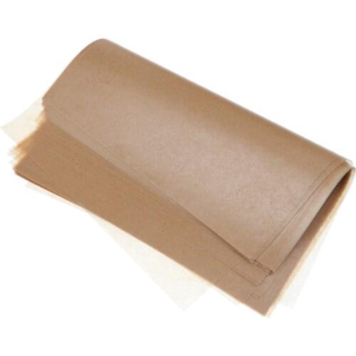 50 Sheets Brown Candy Wrapping Paper Disposable Sandwich Soap Wax Paper for Home Kitchen USe
