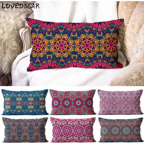 African Peacock Egypt Scandinavian Designer Pattern Wholesale Cushion Cover Painting Abstract Geometry Relleno Cojin Coussin