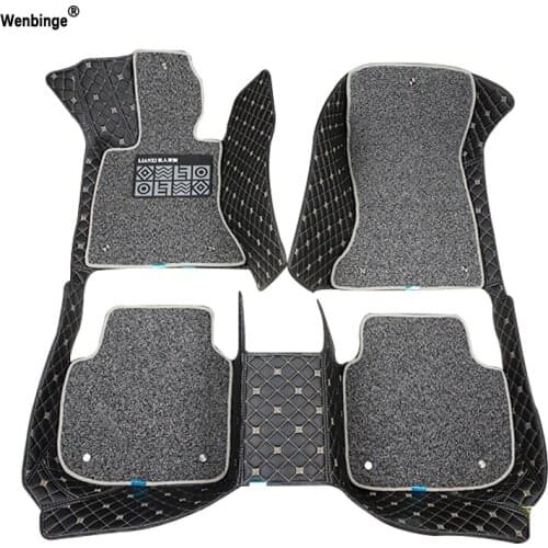 Car floor mats for Ford escort fiesta mondeo Focus Fiesta Edge Explorer Taurus S-MAX F150 Everest mustang Custom accessorie foot