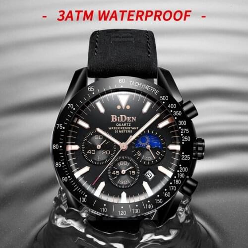 BENYAR Men Watches Brand Luxury Silicone Strap Waterproof Sport Quartz Chronograph Military Watch Men Clock Relogio Masculino