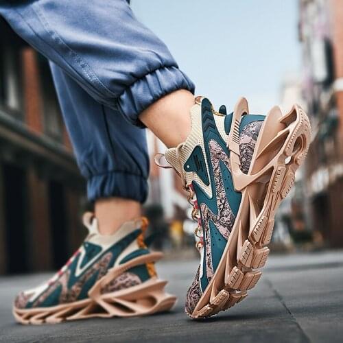 New High Top Fashion Breathable Running Shoes for Men Blade Sneakers Non-slip Training Jogging Sport Shoes Multicolor Zapatillas