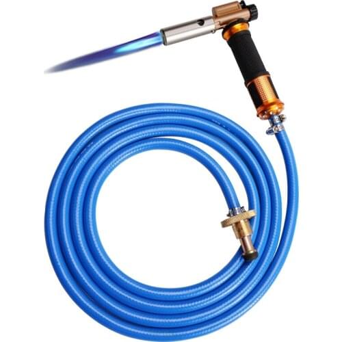 Electronic Ignition Liquefied Gas Welding Torch Kit with Hose for Soldering Cooking Brazing Heating Lighting