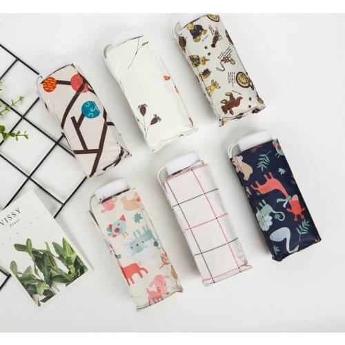 Rainy Day Pocket Umbrella Mini Folding Sun Umbrellas Parasol Sun Foldable Umbrella Mini Umbrella Traveling Rain Gear