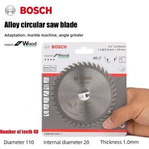 BOSCH woodworking alloy saw blade 4×40T circular saw blade 110mm marble machine wood cutting blade