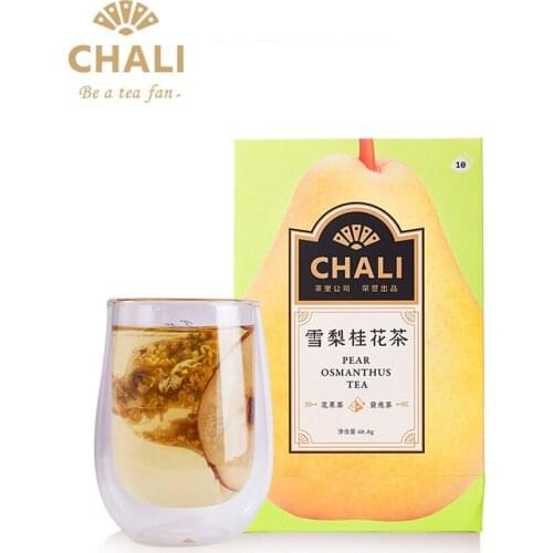 Free shipping Chali Tea Tea Bag Osmanthus Pear Tea Chrysanthemum Licorice Combination Tea Package Moistening Throat